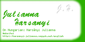 julianna harsanyi business card
