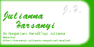 julianna harsanyi business card